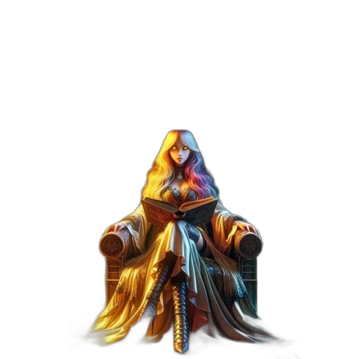 crown, jacket, hair, robot transparent PNG cut-out