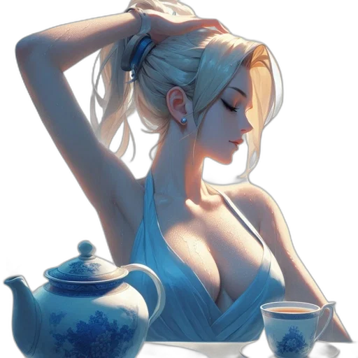 dress, crown, staff, weapon transparent PNG cut-out