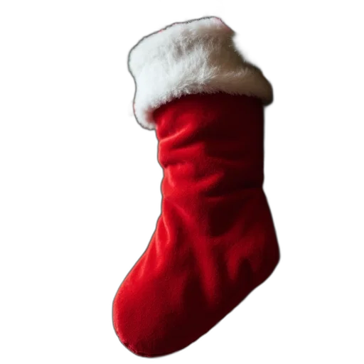 shoes, hat, staff, santa transparent PNG cut-out