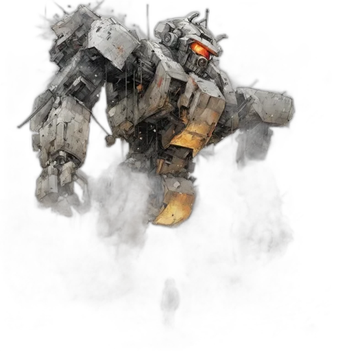 robot, weapon, creature, face transparent PNG cut-out