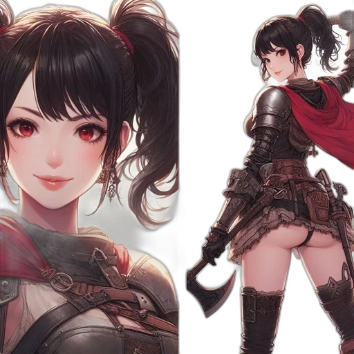 concept art, fantasy art, anime, comic book art transparent PNG cut-out