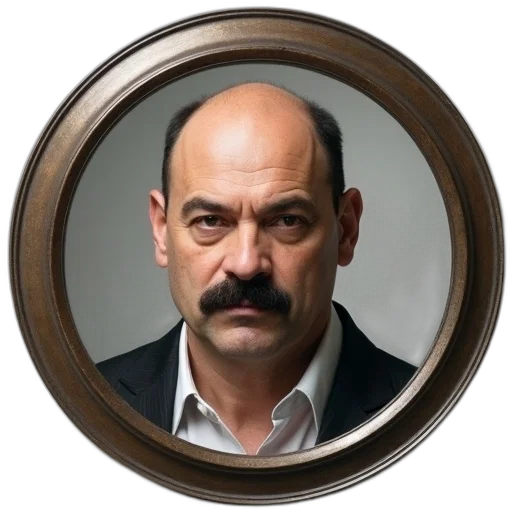 face, staff, hat, jacket transparent PNG cut-out
