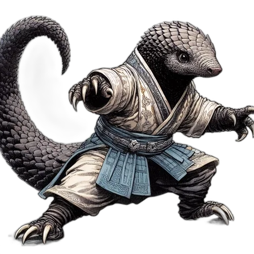 dragon, creature, staff, animal transparent PNG cut-out