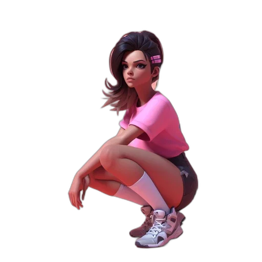 shoes, dress, face, staff transparent PNG cut-out