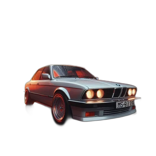 car, photorealistic, 3d render, concept art transparent PNG cut-out