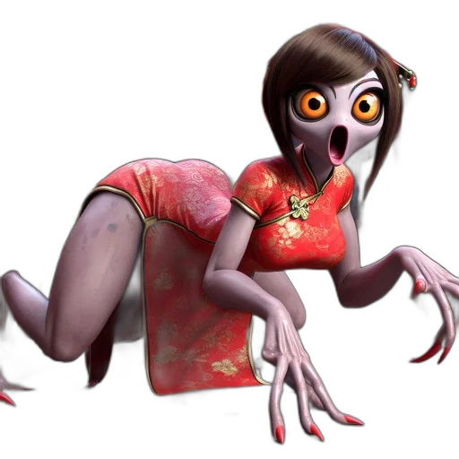creature, dress, animal, robot transparent PNG cut-out