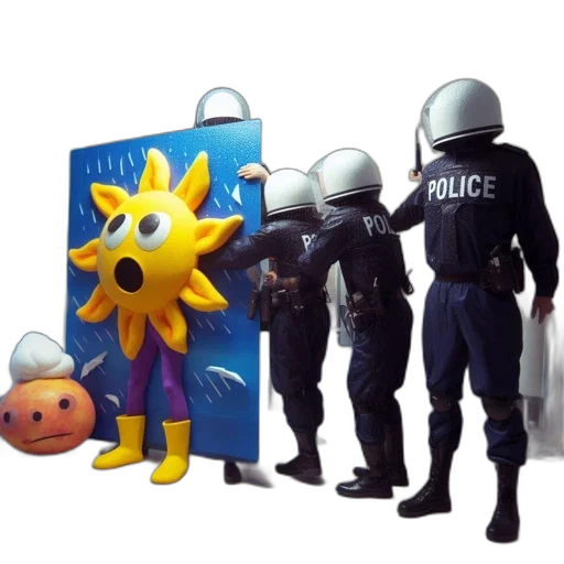 weapon, mask, robot, crown transparent PNG cut-out