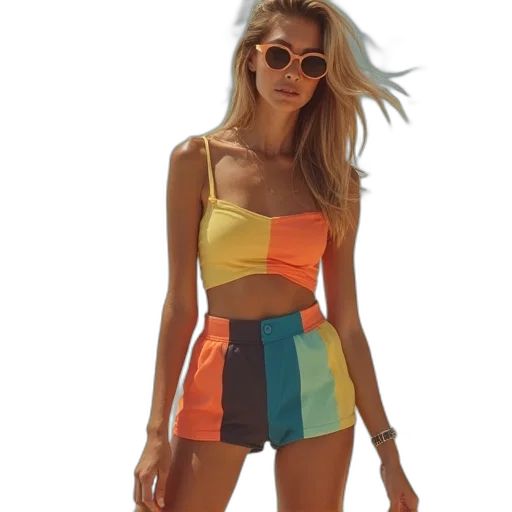 dress, jacket, vaporwave, 3d render transparent PNG cut-out