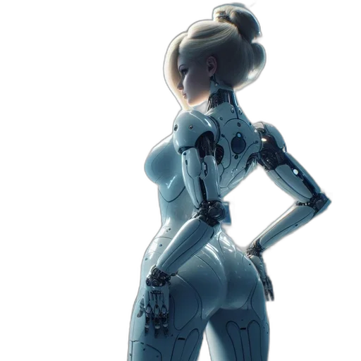 robot, dress, concept art, cyberpunk transparent PNG cut-out