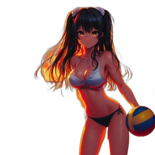 anime, photorealistic, pixel art, 3d render transparent PNG cut-out