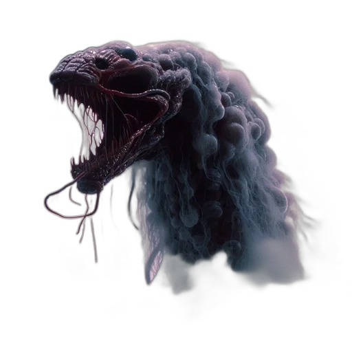 creature, dragon, animal, hair transparent PNG cut-out