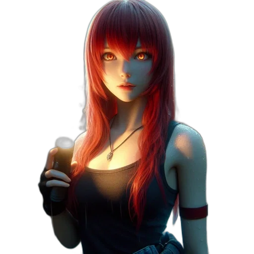 robot, dress, face, staff transparent PNG cut-out