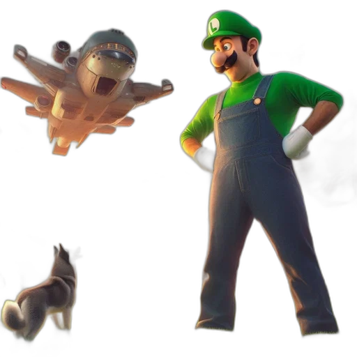 animal, creature, concept art, 3d render transparent PNG cut-out