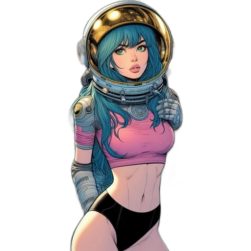 robot, comic book art, concept art, cyberpunk transparent PNG cut-out