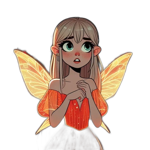 creature, dress, staff, fantasy art transparent PNG cut-out