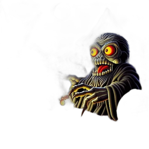 creature, mask, robot, staff transparent PNG cut-out