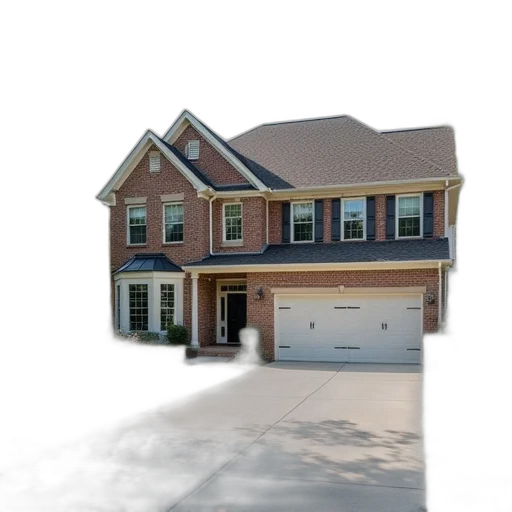 building, 3d render, photorealistic, house transparent PNG cut-out