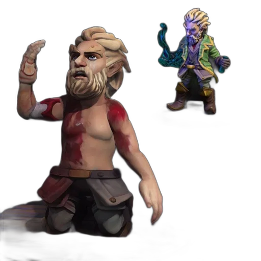 concept art, fantasy art, 3d render, pixel art transparent PNG cut-out