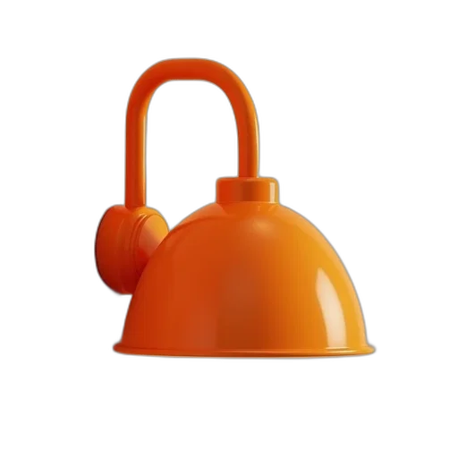 hat, crown, 3d render, orange transparent PNG cut-out
