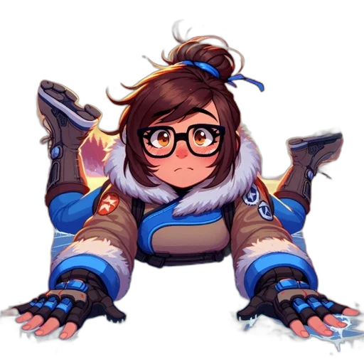 staff, jacket, weapon, robot transparent PNG cut-out