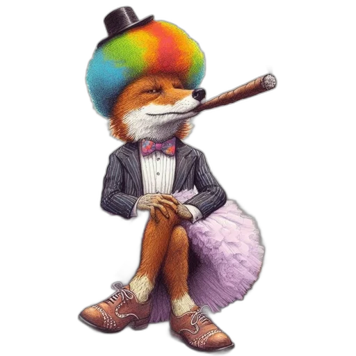 staff, hat, animal, creature transparent PNG cut-out