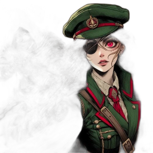 staff, jacket, face, hat transparent PNG cut-out