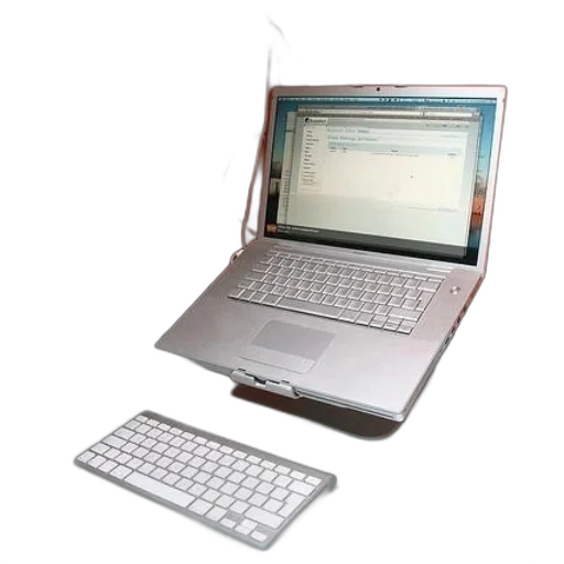 3d render, laptop, sits, desk transparent PNG cut-out