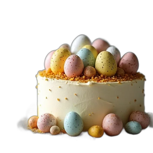 food, crown, 3d render, pastel transparent PNG cut-out