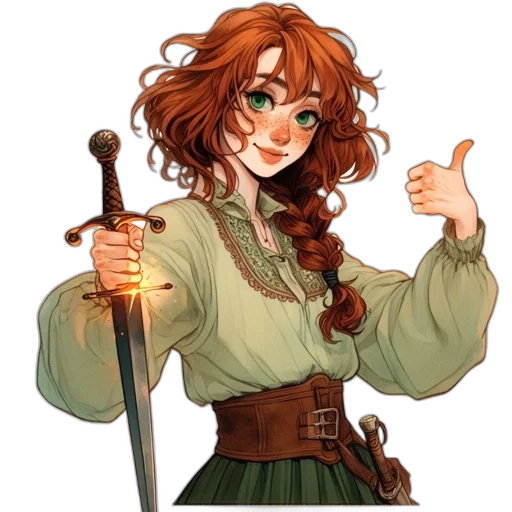 staff, sword, weapon, fantasy art transparent PNG cut-out