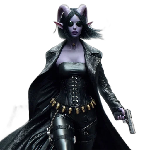 concept art, fantasy art, comic book art, cyberpunk transparent PNG cut-out