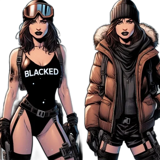 comic book art, concept art, cyberpunk, dark transparent PNG cut-out