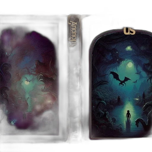 fantasy art, concept art, watercolor, pixel art transparent PNG cut-out