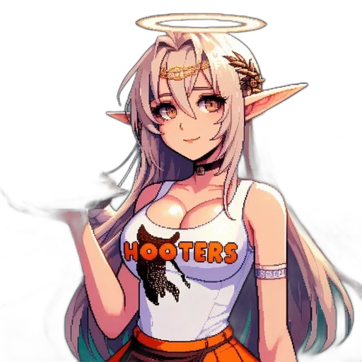 staff, dragon, pixel art, anime transparent PNG cut-out