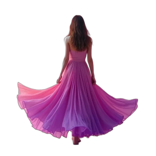 dress, 3d render, photorealistic, pastel transparent PNG cut-out