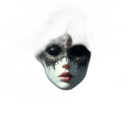 mask, face, creature, robot transparent PNG cut-out