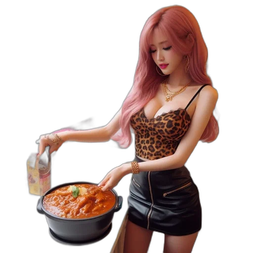 food, 3d render, concept art, photorealistic transparent PNG cut-out