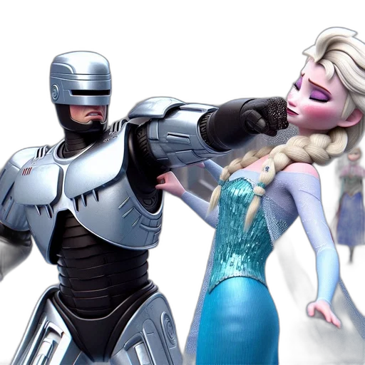 concept art, 3d render, amusing, fusion transparent PNG cut-out