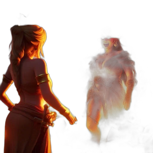dress, concept art, fantasy art, comic book art transparent PNG cut-out