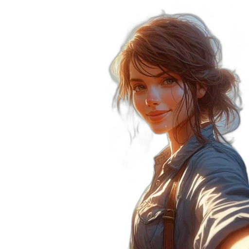 face, concept art, photorealistic, fantasy art transparent PNG cut-out