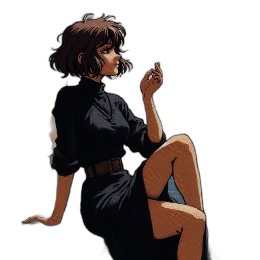 dress, staff, jacket, concept art transparent PNG cut-out