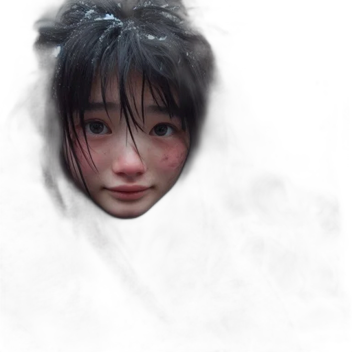 face, mask, creature, hair transparent PNG cut-out