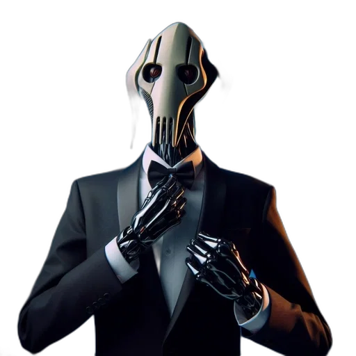 mask, robot, face, jacket transparent PNG cut-out