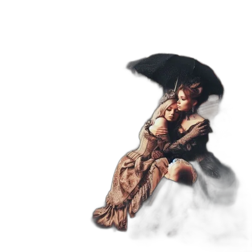 umbrella, dress, dragon, weapon transparent PNG cut-out
