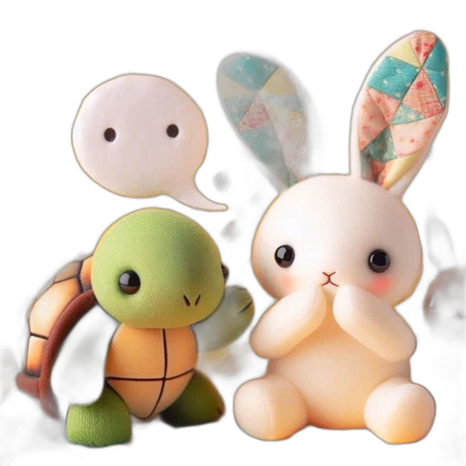 3d render, concept art, assortment, plush transparent PNG cut-out