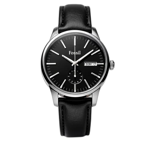 monochrome, black, silver, wristwatch transparent PNG cut-out