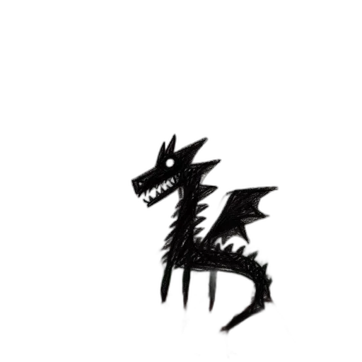 dragon, creature, animal, staff transparent PNG cut-out