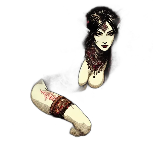 shoes, staff, jewelry, weapon transparent PNG cut-out