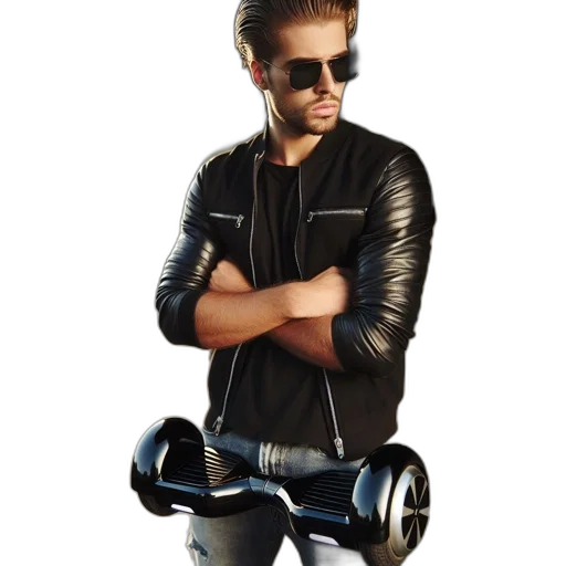 jacket, weapon, robot, car transparent PNG cut-out