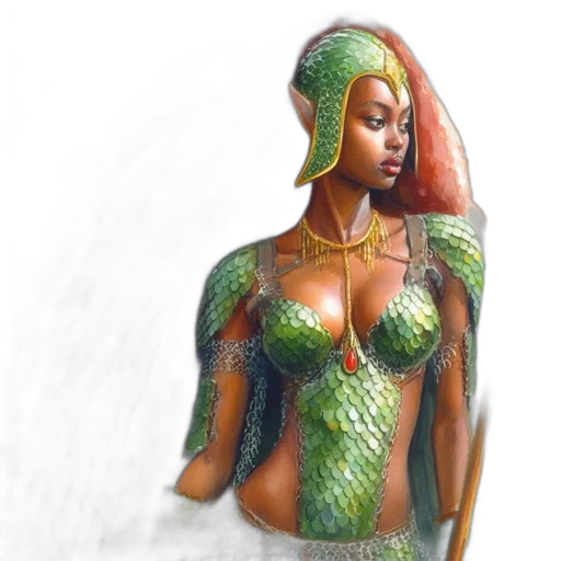 dress, jewelry, fantasy art, concept art transparent PNG cut-out