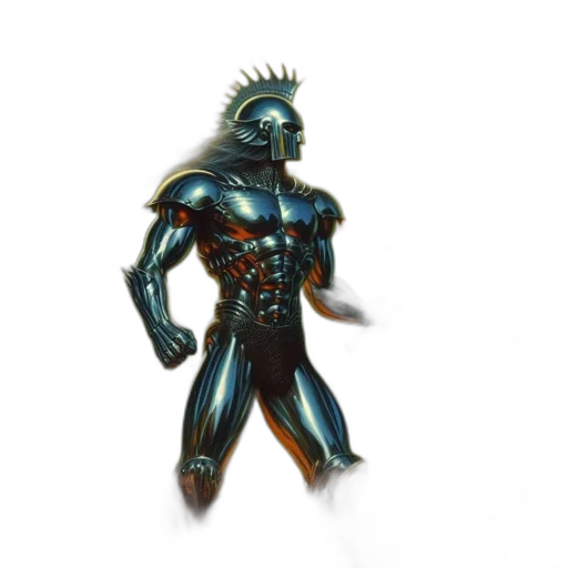 robot, creature, staff, jewelry transparent PNG cut-out
